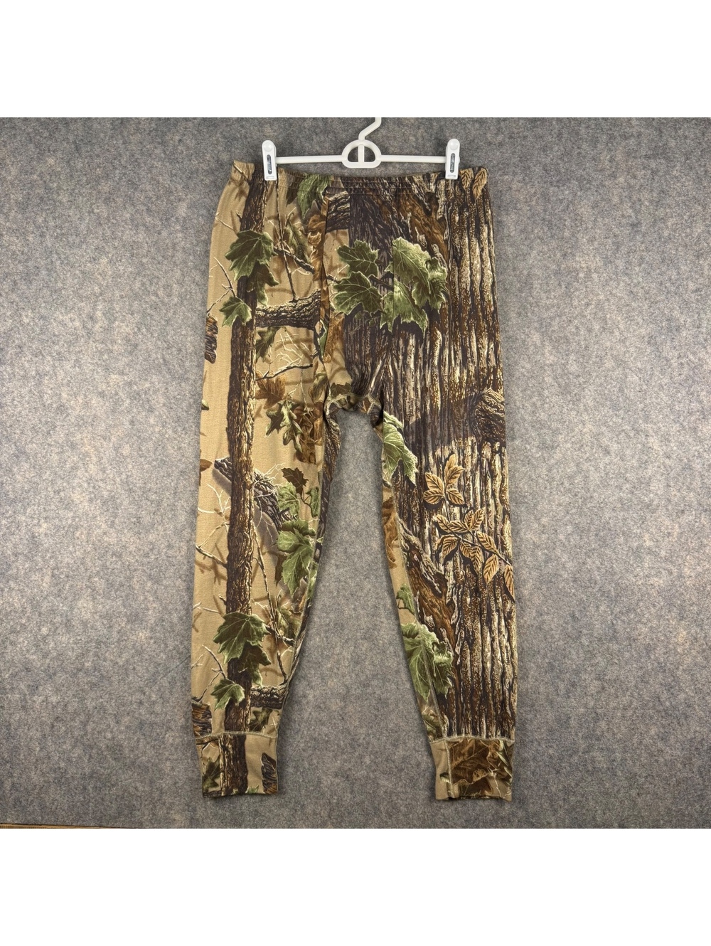 Cabela’s Baselayer Camo Hunting Fishing Leggings Brown Green Men Large 29” 345